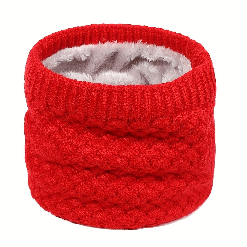 Striped Knitted Warm Neck Scarf for Men Women Winter Outdoor Ski Riding