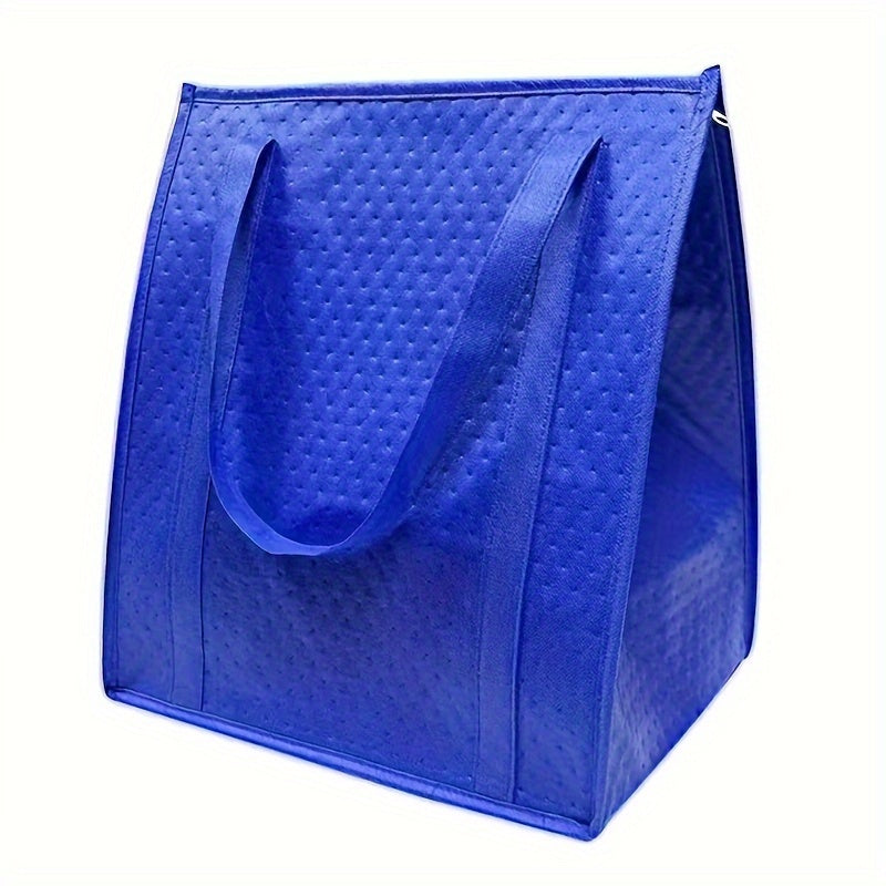 Insulated Shopping Bag with Ice Pack Large Capacity Non-Woven Fabric Durable Handles