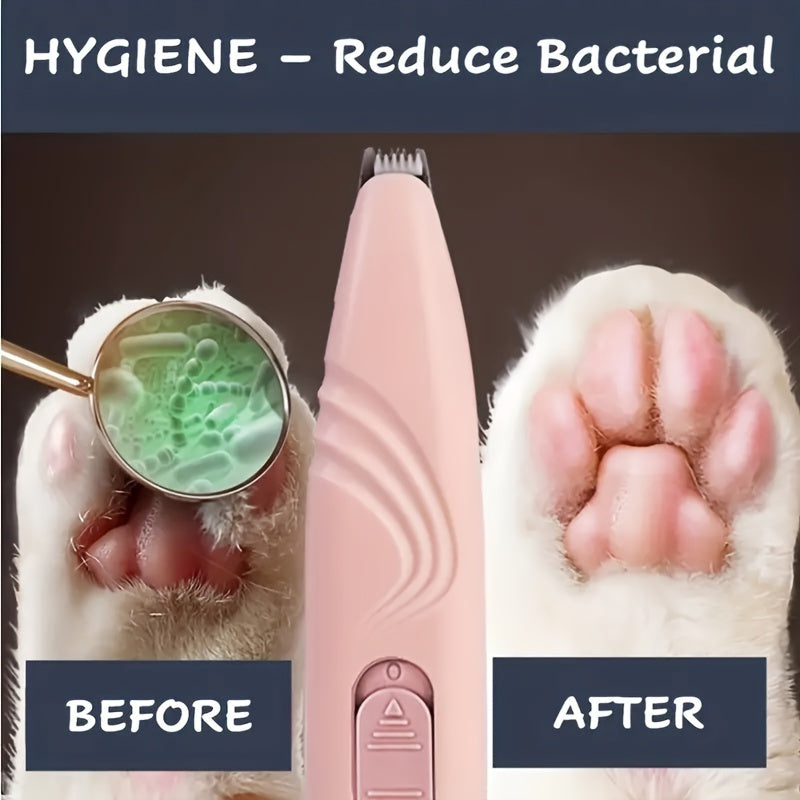 Cordless Electric Pet Grooming Scissors for Trimming Hair Around Paws Eyes Ears Face and Buttocks Low Noise