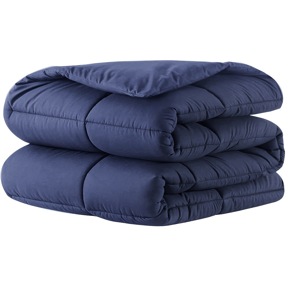 Пуховое одеяло с простеганым полиэстером на все сезоны с угловыми вкладками