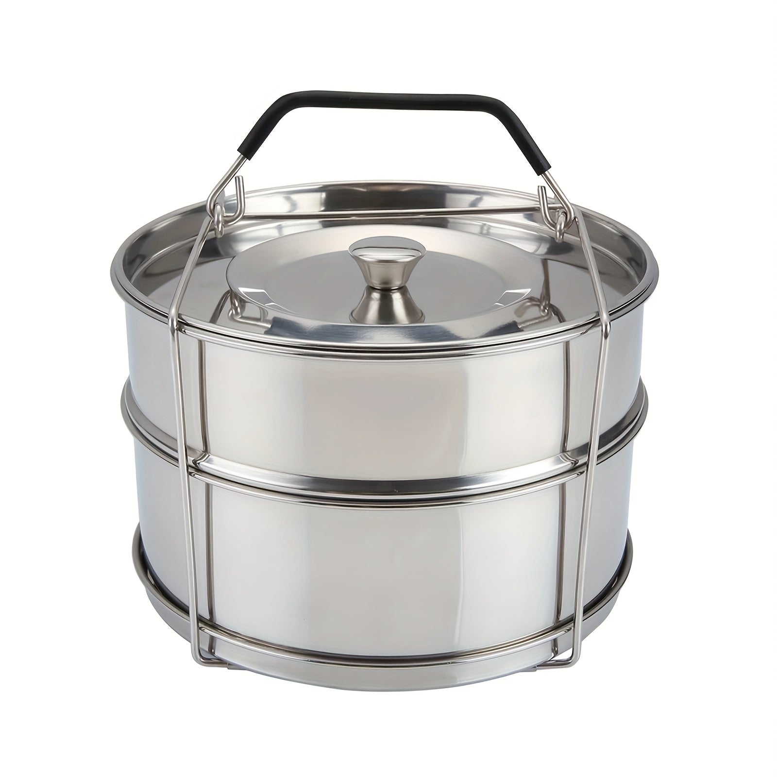 Suv o'tkazmaydigan po'latdan yasalgan bug'larni yopadigan qopqog'li bug'li idish, sabzavotlar va oziq-ovqatlarni sog'lom pishirish uchun