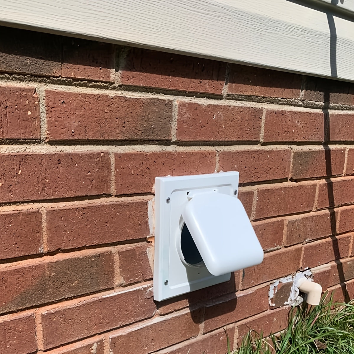 10.16 cm Plastic Louvered Vent Cover for Dryer Ventilation with Screws