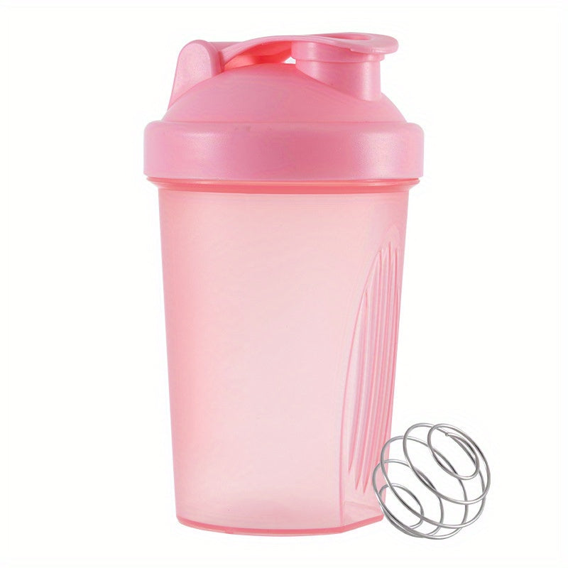 Multicolored Plastic Shaker Cup 13.5oz with Stirring Ball for Fitness and Workouts