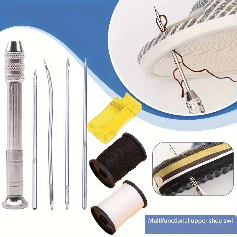 4-5 Piece Aluminum Alloy Awl Set for Leathercraft Shoe Repair and Sewing