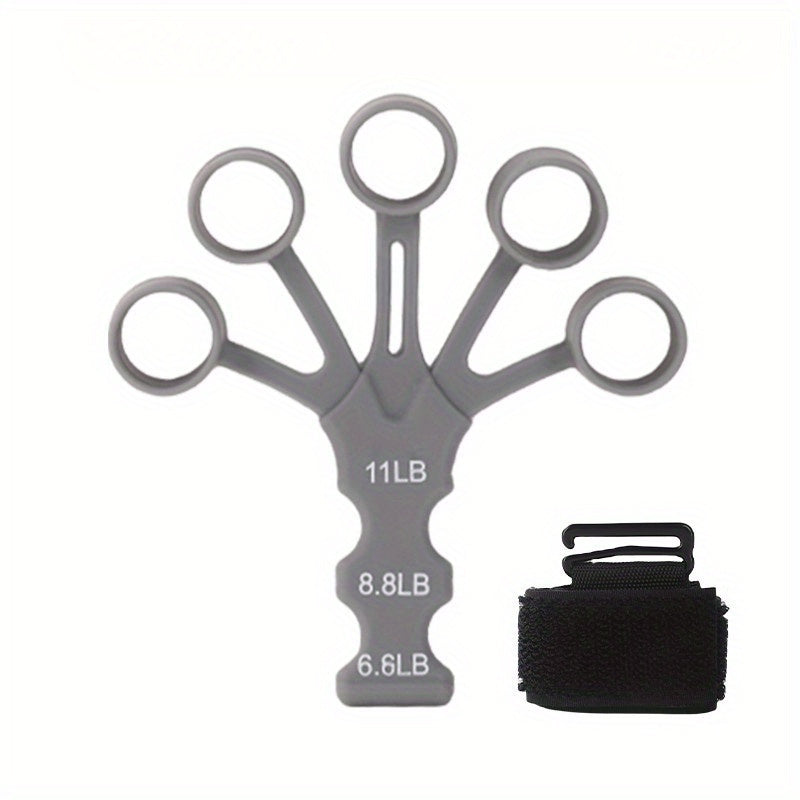 Unisex Silicone Stretch Bands with Wrist Support for Grip and Hand Exercise