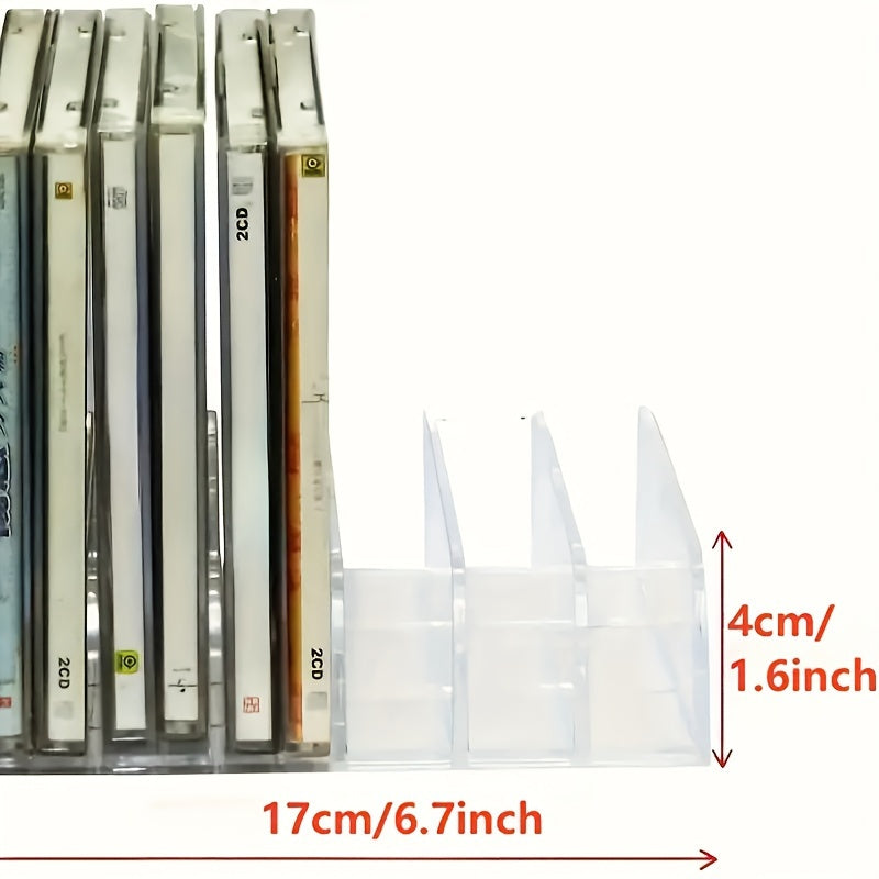 Clear DVD CD Storage Rack Organizer for Home Office Cosmetics and Blushes
