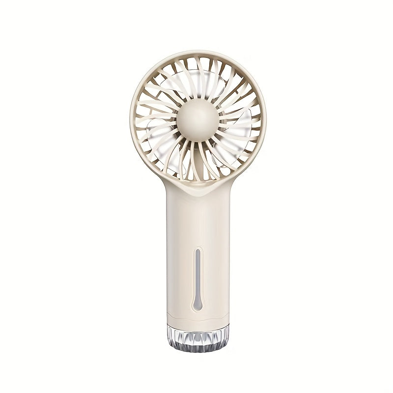 Portable Mist Spray Fan with USB Charging 3-Speed Rechargeable Battery for Skincare and Travel