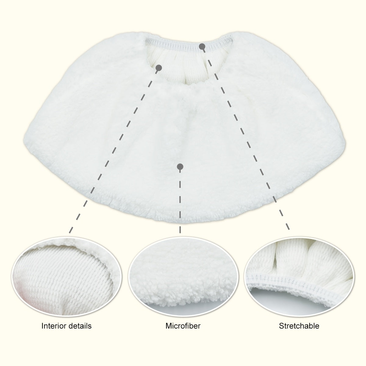 Replacement Mop Pads for Steam Cleaners 2/6/10 Pack, Easy to Clean, High Absorption