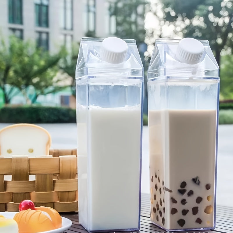 Plastic Water Bottle 500ml 1000ml BPA-Free Reusable Juice Tea Milk Container