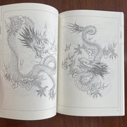 Traditional Chinese Ink Line Drawing Manual for Beginners with 100 Dragons Art Instruction Book