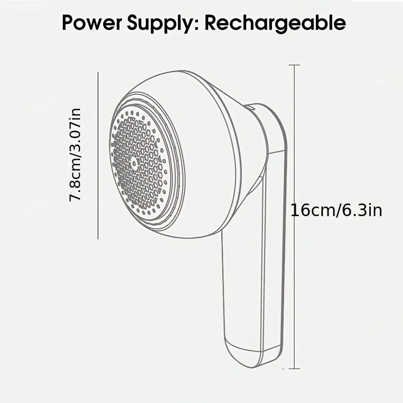 Compact Fabric Shaver for Lint Removal USB Rechargeable Wool Sweater Clothing Tool