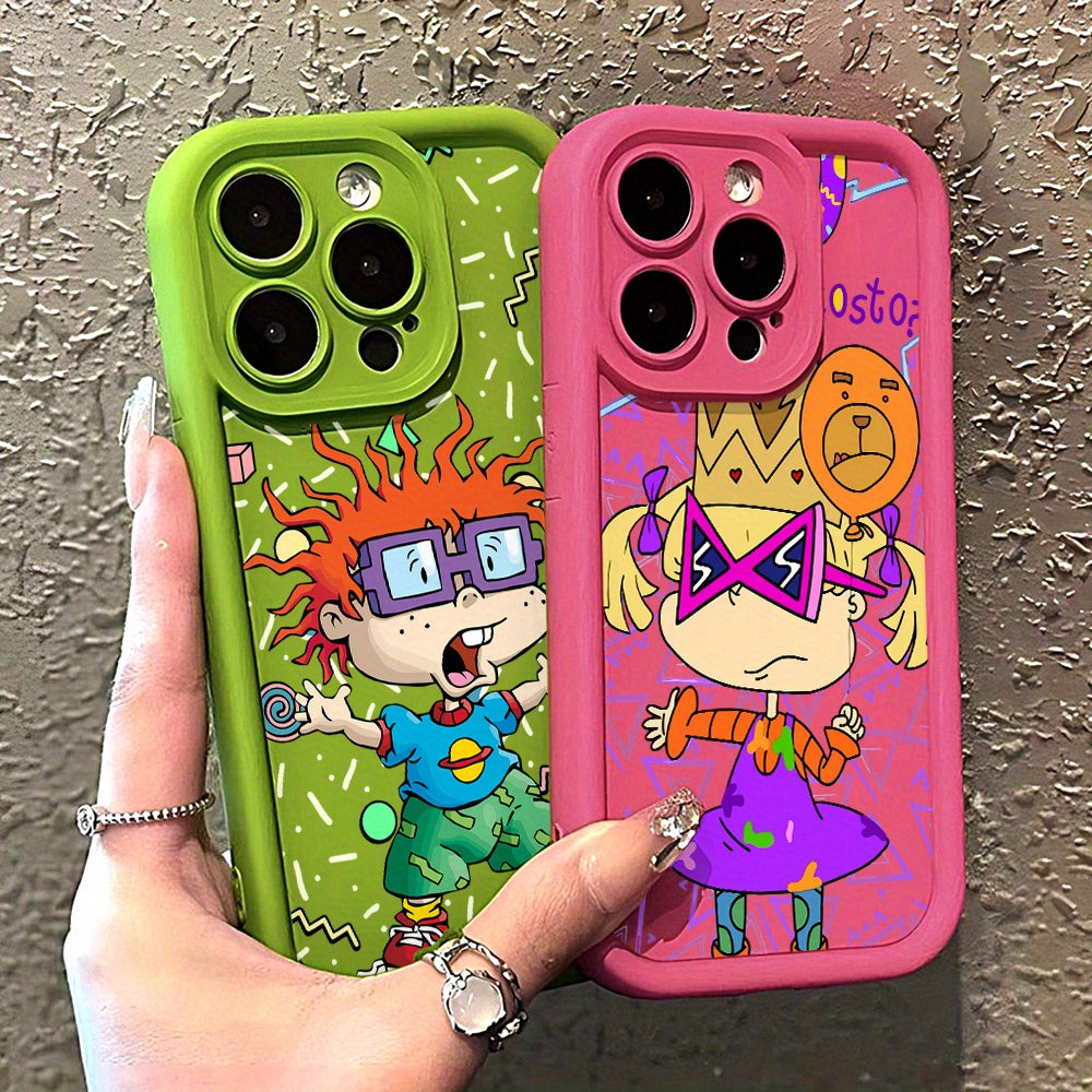 Rugrats Chuckie's Silicone Phone Case for iPhone Models with Lens Protection