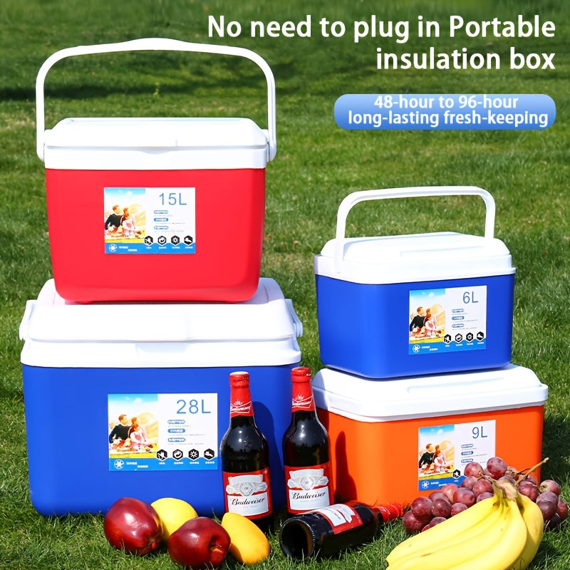 Portable Insulated Cooler Box for Outdoor Fishing Royal Blue Non-Electric Food Contact Safe