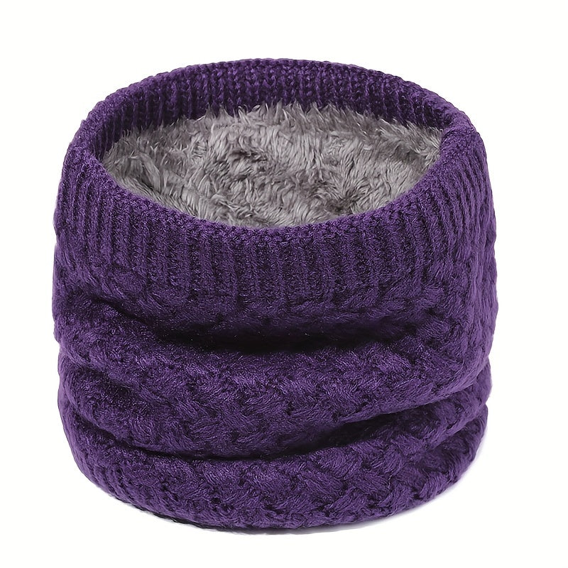 Striped Knitted Warm Neck Scarf for Men Women Winter Outdoor Ski Riding