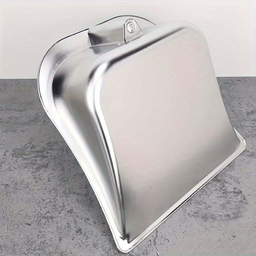 Набор из прочной металлической щетки и совка с удлиненной ручкой - стильный полированный дизайн, полный комплект для уборки для дома, кухни, внутренних и наружных пространств, удобный стоячий совок, набор совка с несколькими компонентами.