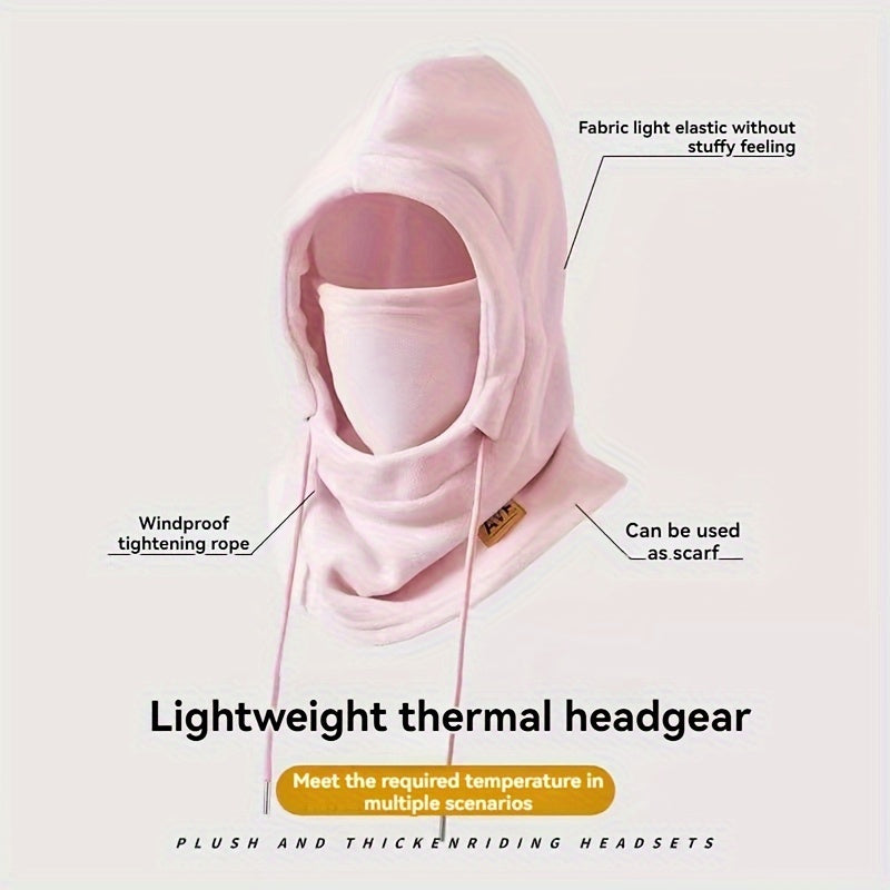 Winter 3-in-1 Ski Hat Face Mask Neck Warmer Polar Fleece Sports Cap