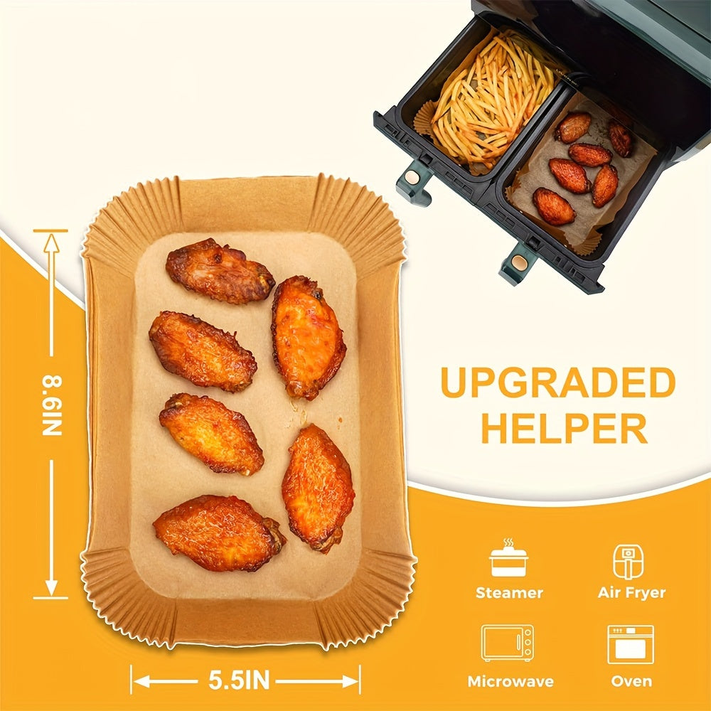 100 dona yopishmaydigan qog'oz qoplami, havo fritözlari, mikroto'lqinli pech, pishirish uchun