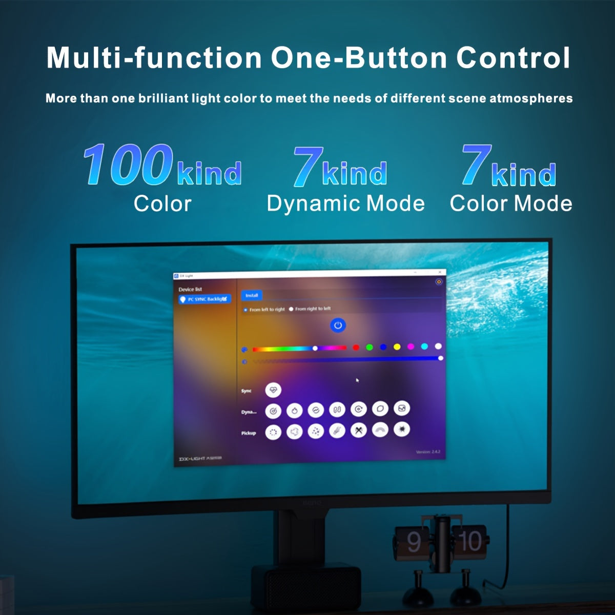 24/27 Inch Ambilight RGB LED Strip Light for Computer Screen Atmosphere Decoration