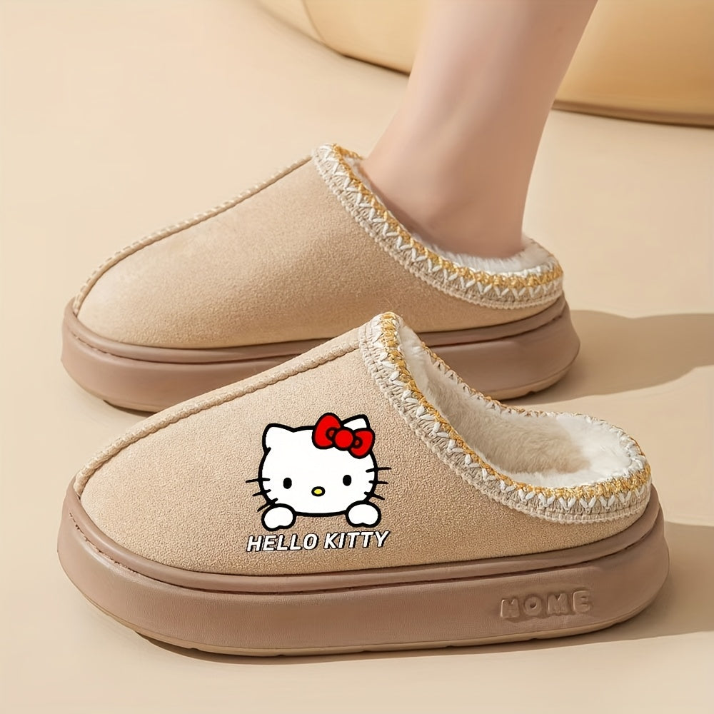Women's Plush Indoor Slippers Soft Cozy Casual House Shoes