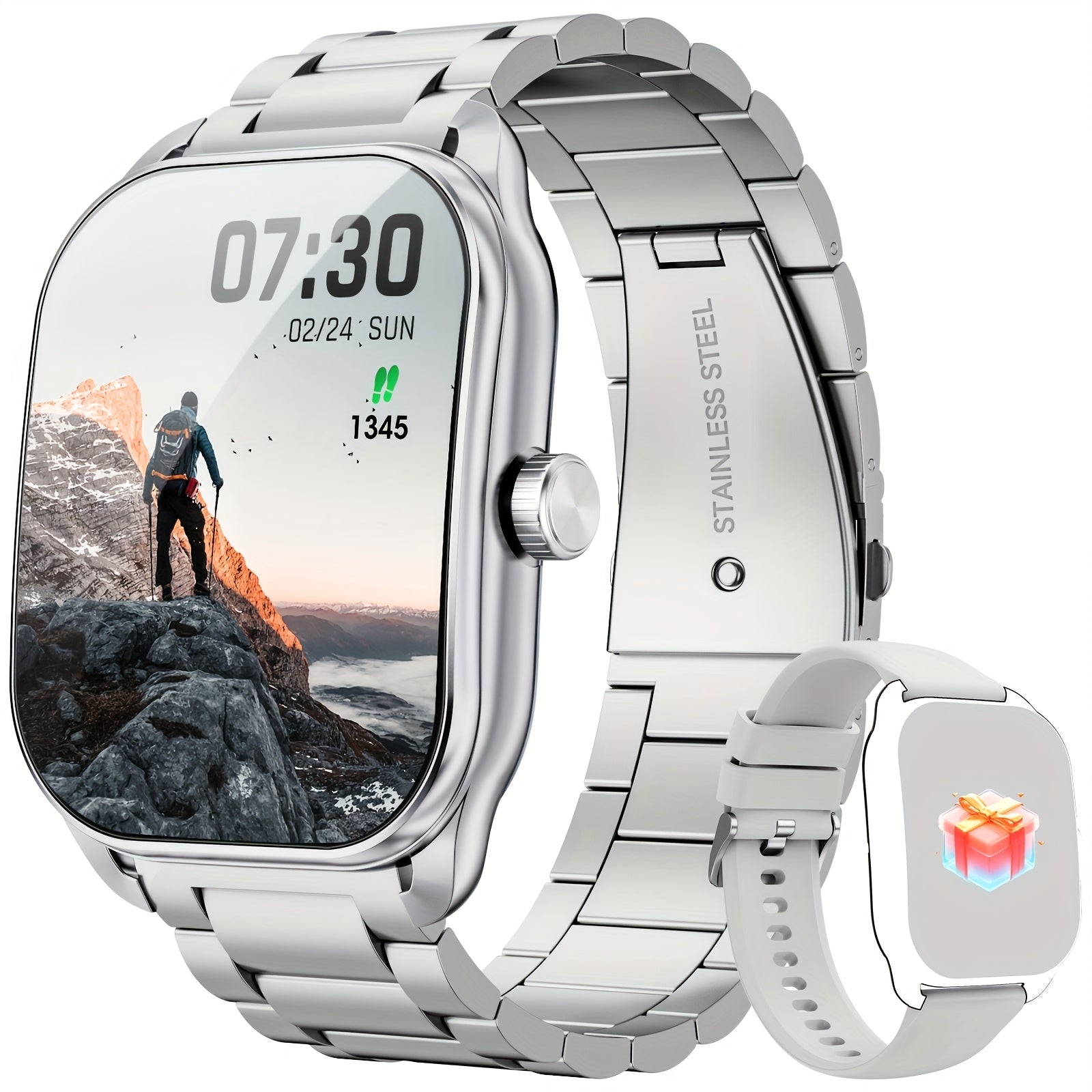 Smart Watch for Men and Women Waterproof Fitness Tracker with Wireless Calling and Notifications