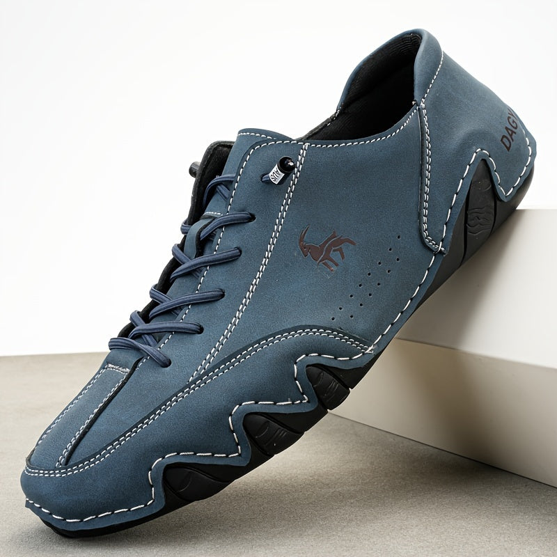 Men's Plus Size Casual Sneakers Microfiber Uppers Breathable Lace-Up All-Season