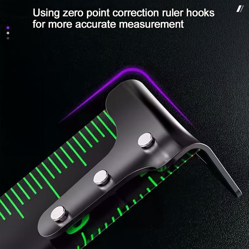 1 шт. Промышленная пластиковая самозапирающаяся флуоресцентная рулетка, доступная в длине 5,0 м / 7,5 м / 10,0 м, изготовленная из прочной углеродной стали, подходит для повседневного использования в офисе или в качестве промышленных ручных инструментов.