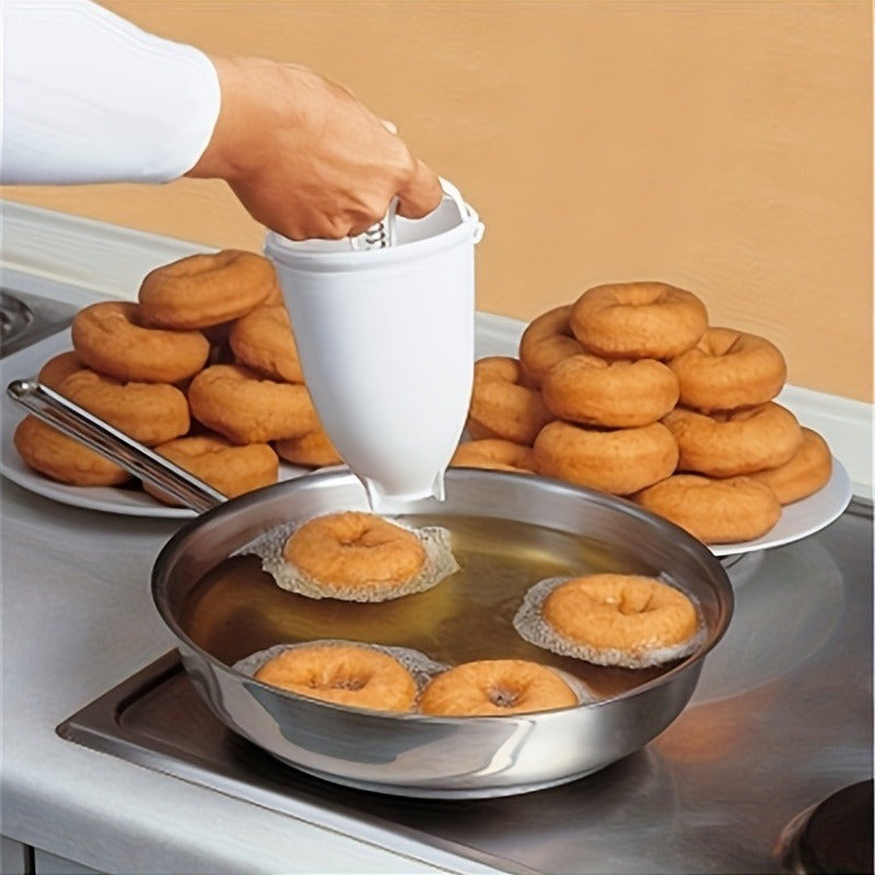 Donut Maker Kit 1-Piece, Food Safe Plastic, Easy to Use for Homemade Donuts