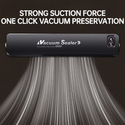 Пищевой вакуумный упаковщик полуавтомат для кухни, 220В 240В, ABS, европейская вилка, включает 10 пакетов