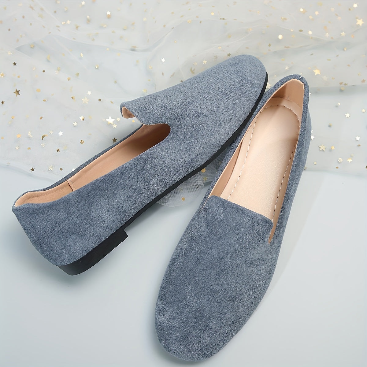 1 Juft Nafis Ayollar Loferlari Matodan Yasalgan, Sun'iy Ichki Qism va Mustahkam Plastik Taglik bilan