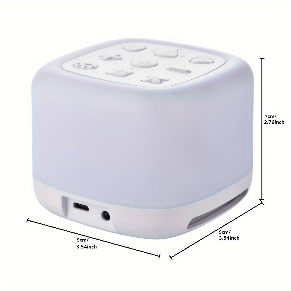 Rechargeable Portable Sleep Sound Machine with 7 Colors Night Light and 40 Soothing Sounds