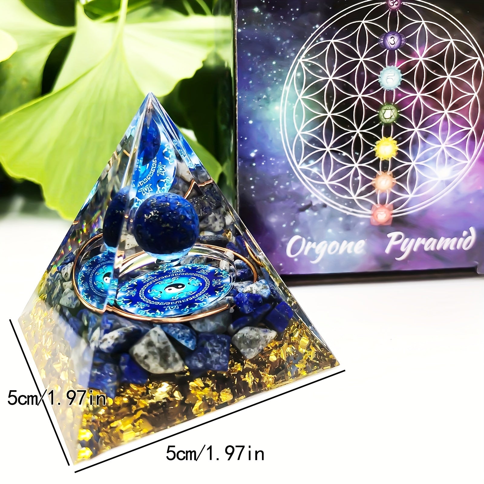 Amethyst Crystal Pyramid for Positive Energy Stress Relief Meditation Healing Wealth Attraction