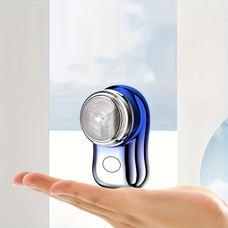 Afeitadora eléctrica portátil para hombres, recargable por USB, batería de larga duración, carga rápida, sin residuos, regalo