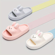 Kids' Summer Slides with Cartoon Bear Design Non-Slip EVA Sole for Boys and Girls