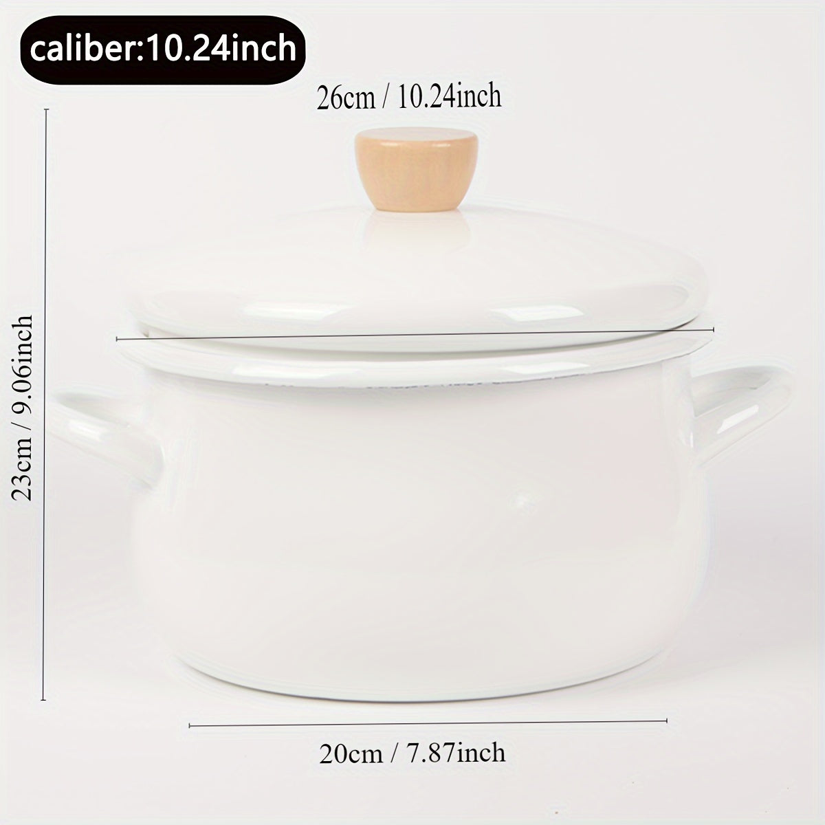 Enamel Cookware Non-Stick Soup Pot Stewing Pot with Large Capacity
