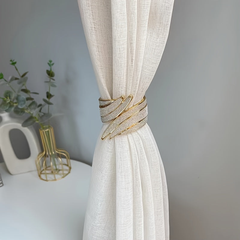 Alloy Window Curtain Tieback Metal Diamond Design for Blackout Curtains Home Decor