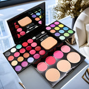 Paleta de maquillaje para mujer 39 con sombras, rubores y tintes para labios