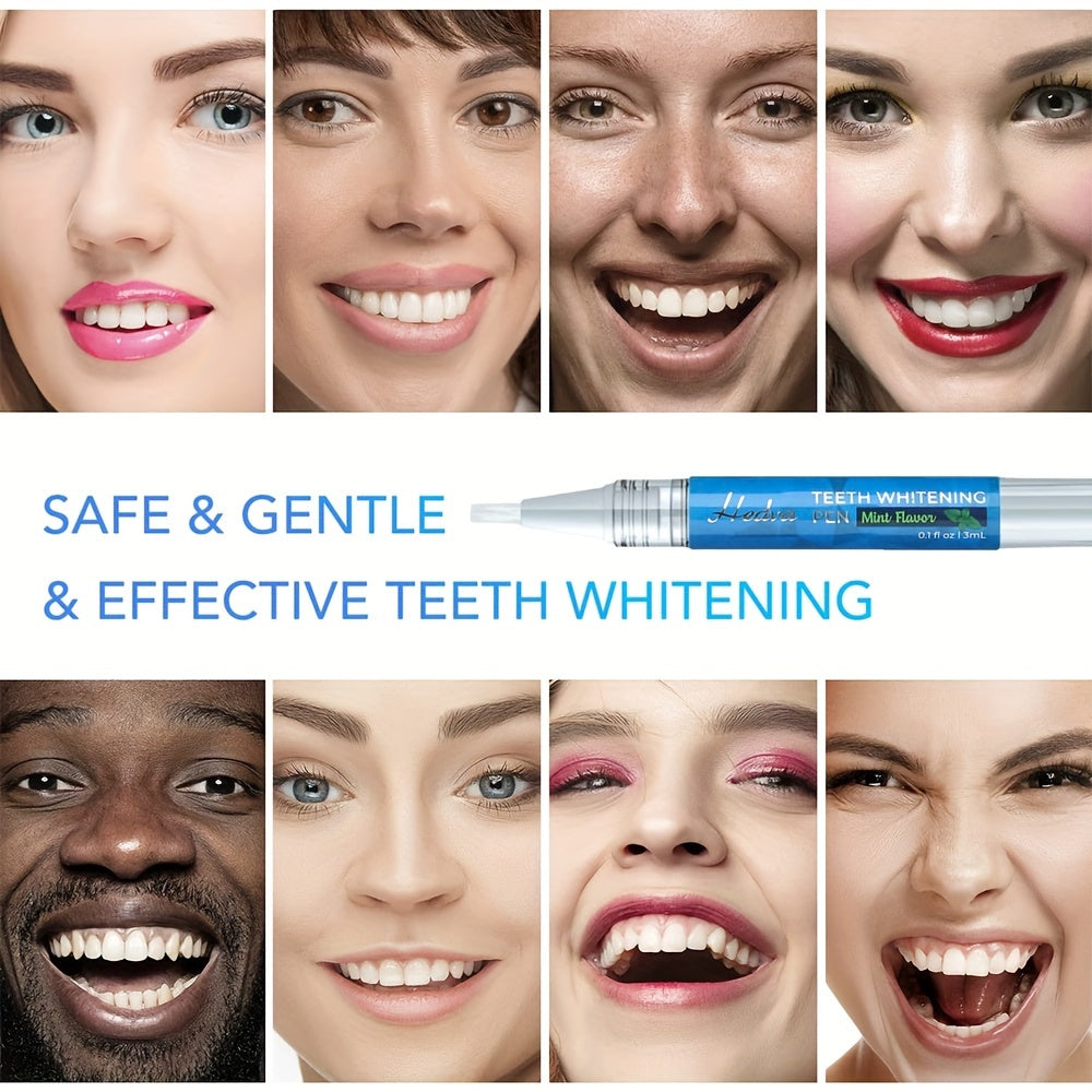 Teeth Whitening Gel Pen Mint Flavor 1-4 Pack 3mL Hypoallergenic Portable