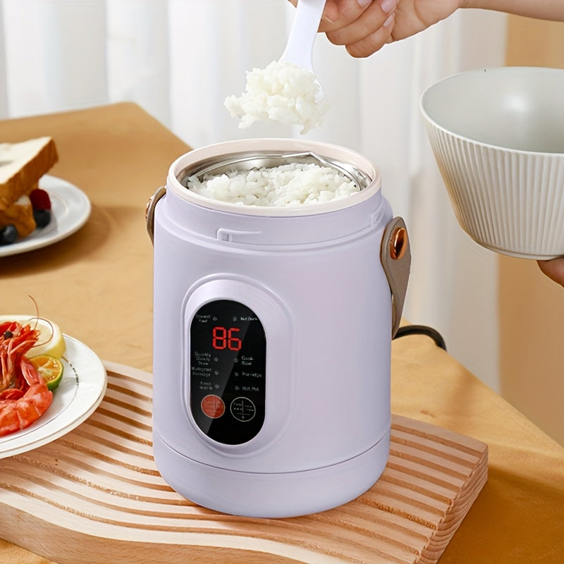 800ml Elektrik Pishirgich 500W Ko‘p Funktsional Guruch va Sekin Pishirgich, Keramika Qozon bilan