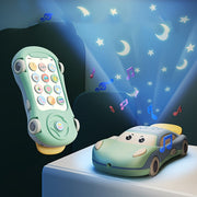Baby Toy Phone with Music Lights Projector Educational Activities for Infants