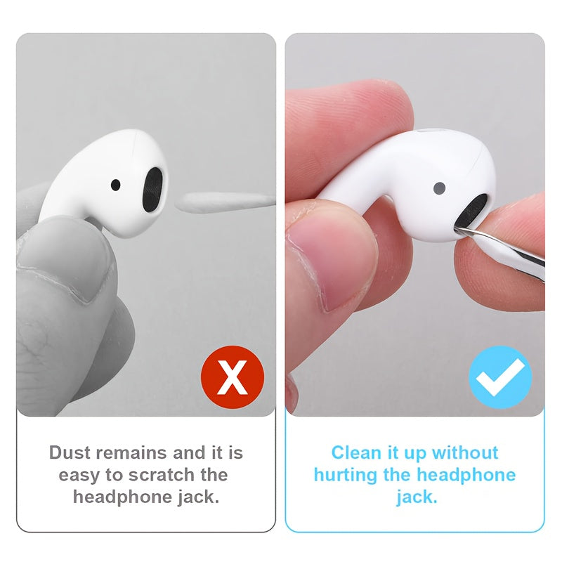 3-in-1 Multi-Function Cleaning Tool Set for Earplugs Headphones and Devices