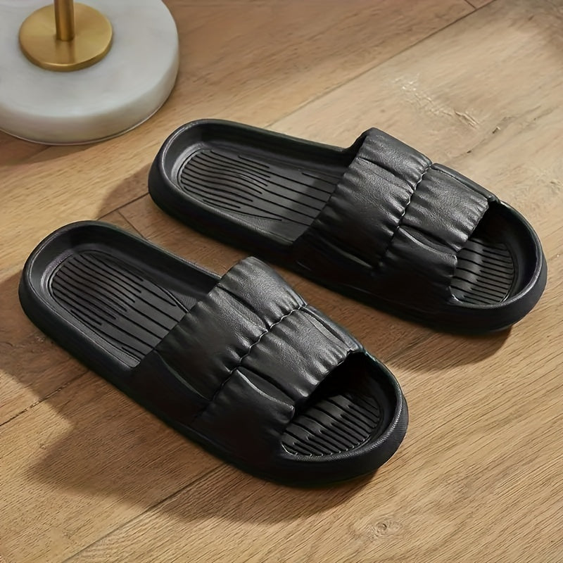 Uniseks ichki va tashqi uy poyabzali yumshoq va qulay hammom uchun slaydlari