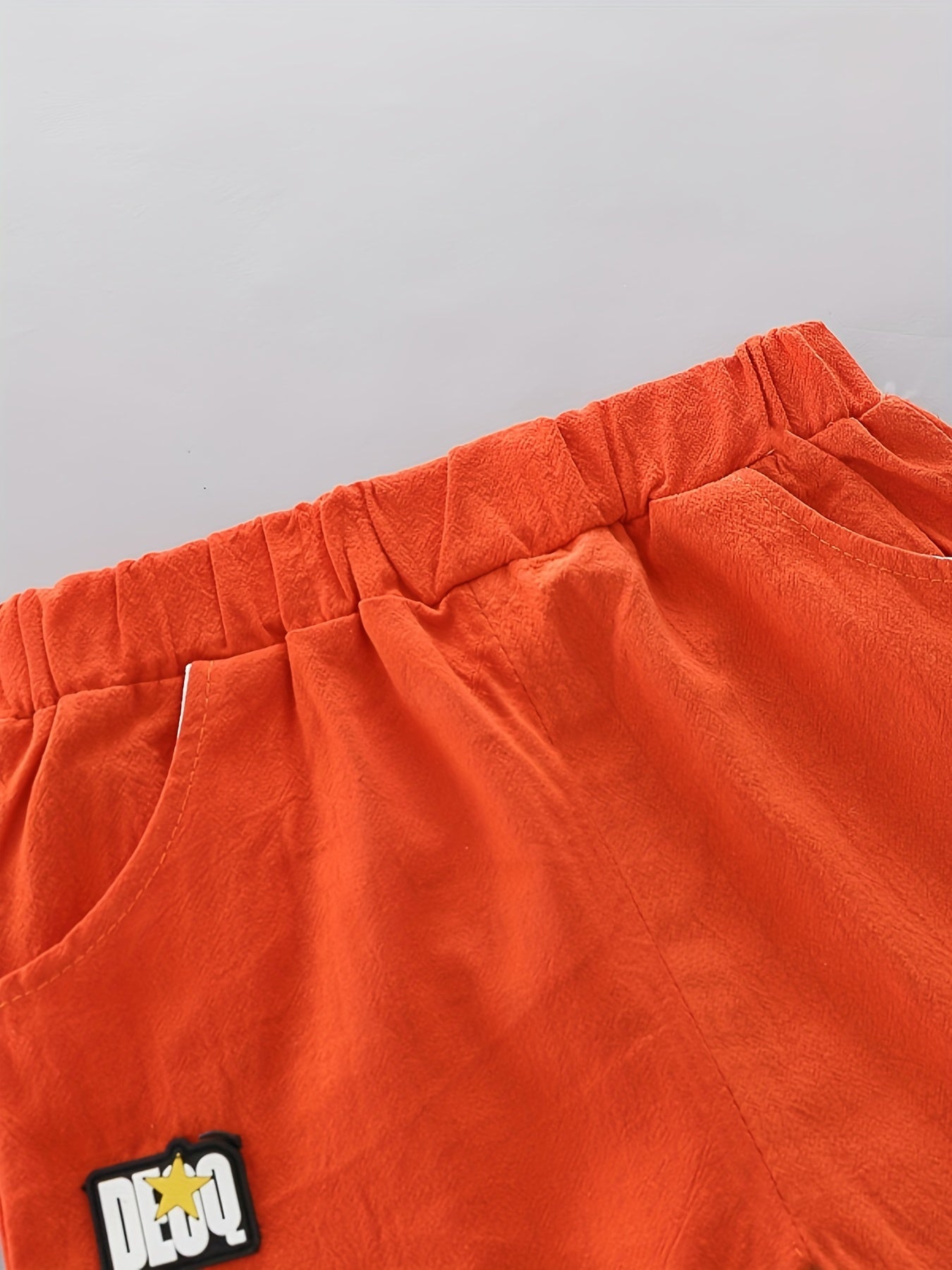 Toddler Boys' Cotton Dinosaur Print Short Sleeve Shirt and Elastic Waist Shorts Set