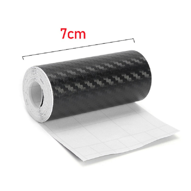 3D Carbon Fiber Car Sticker 5m Waterproof Vinyl Wrap for Doors and Mirrors