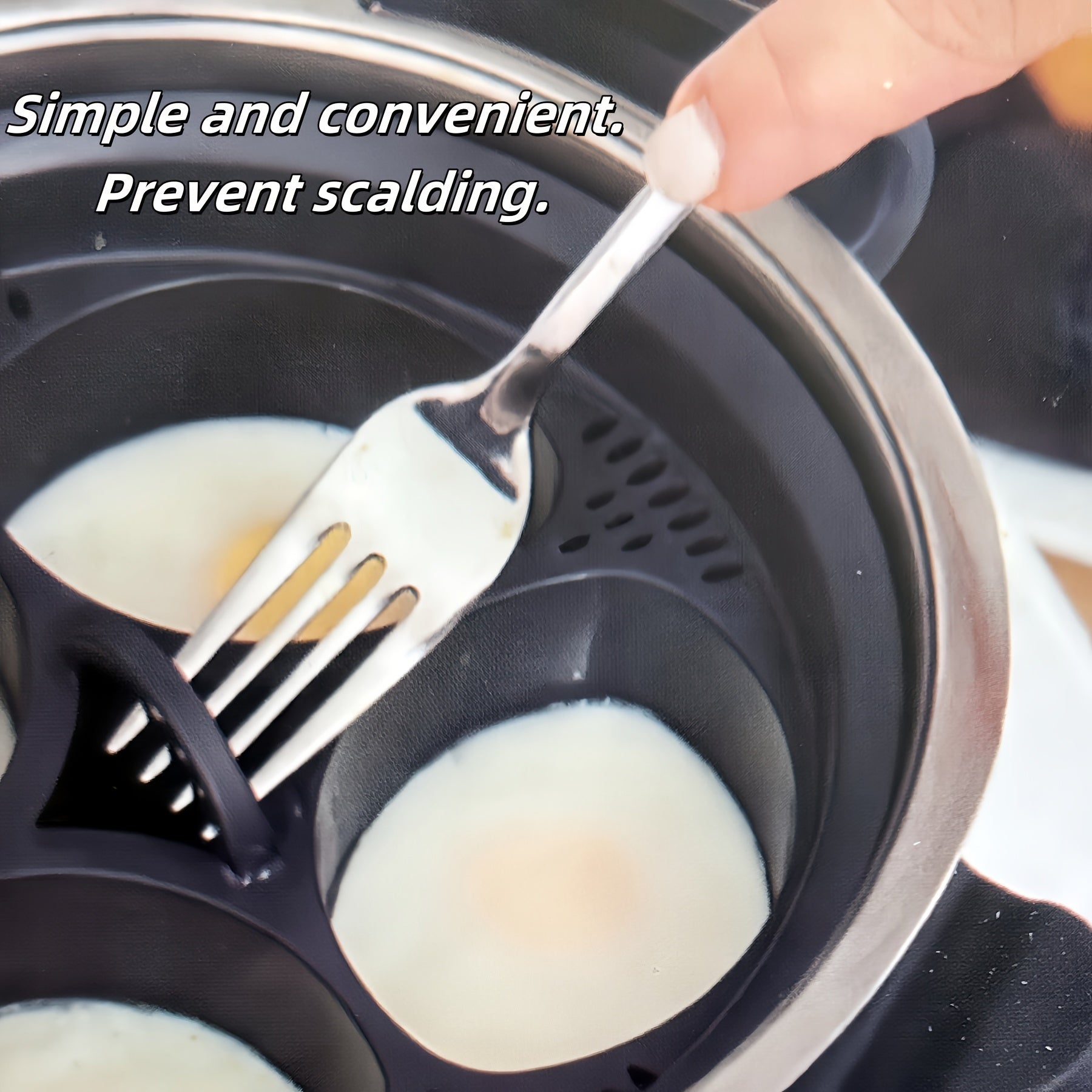 Egg Steamer Insert ABS Plastic Food Safe Egg Cooker Accessory for Multiple Eggs