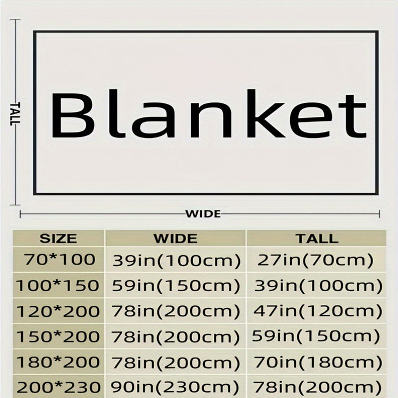 Red Flannel Bed Blanket with Woven Peony Pattern Polyester All-Season Comfort