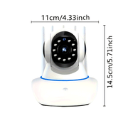 Ichki va tashqi xavfsizlik kamerası, ikki bandli WiFi, pan tilt, kechki ko‘rish, ikki tomonlama audio