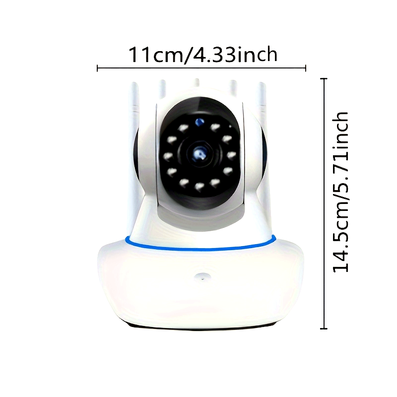 Ichki va tashqi xavfsizlik kamerası, ikki bandli WiFi, pan tilt, kechki ko‘rish, ikki tomonlama audio