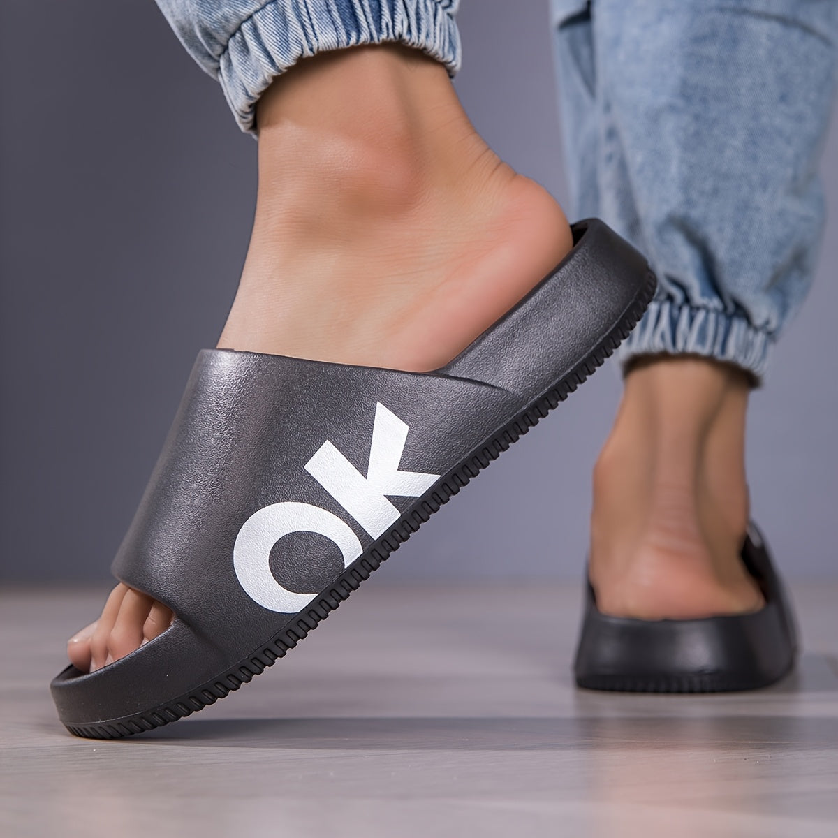 Unisex Soft Cotton Slippers Casual Indoor Outdoor Flip Flops for Summer