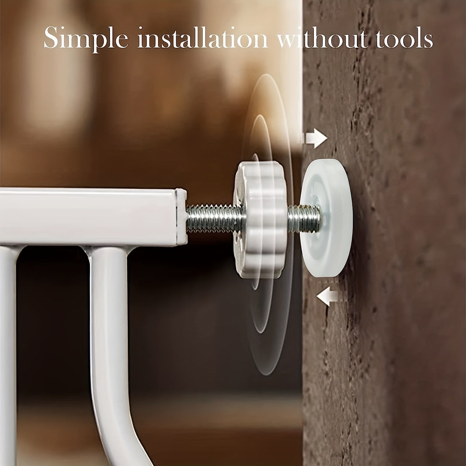 Комплект из 4 универсальных резьбовых стержней для дверей забора, M8 (8 мм) заменяемые болты для дверей безопасности с натяжением для домашних животных, удлиненные натяжные удлинители дверей