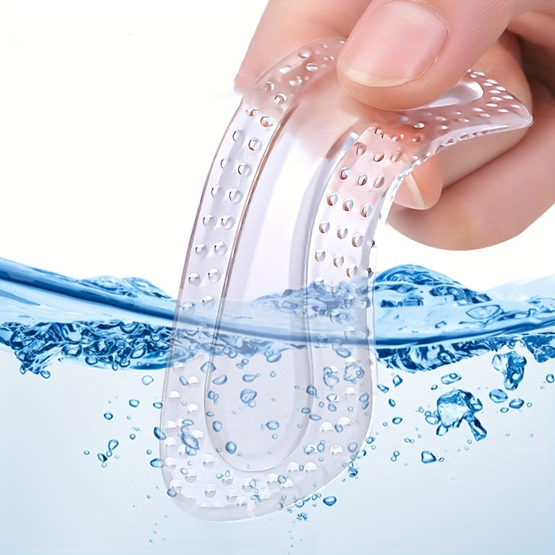 Soft Gel Heel Cushions for High Heels Anti-Slip Chafing Massage Bumps Self-Adhesive